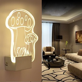 Applique Acrylique PVC Lampe Lumière LED / Ampoule Incluse Moderne/Contemporain Métal 220V 5 10 L18.5*H22.5*W5CM
