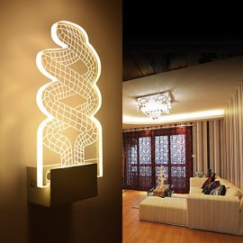 Applique Acrylique PVC Lampe Puce Lumineuse LED / Ampoule Incluse Moderne/Contemporain Métal 220V 5 10 L12.3**H26*W5CM 5W