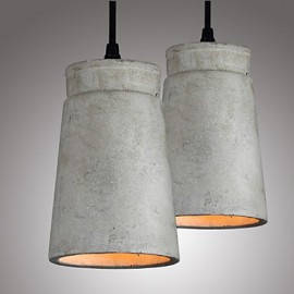 Lampe suspendue en ciment rétro minimaliste nordique, Vintage, luminaire décoratif d'intérieur, idéal pour un Restaurant, une salle à manger, un café ou une salle à manger