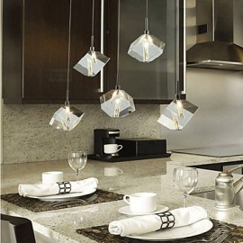 Lampe en cristal de mode pendentif en cristal à cinq têtes