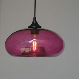Suspension caractéristique moderne, 1 lumière avec abat-jour transparent