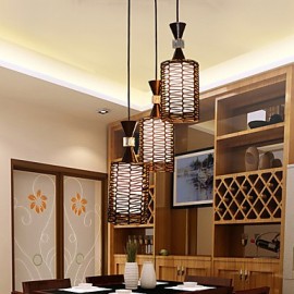 1 PC E27 14*20 CM la canne compose la lumière de lampe à LED d'individualité tissée à la main d'arts créatifs