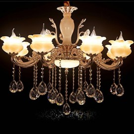 Lampe à suspension en cristal de jade Villa Hôtel 8