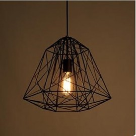 Lampe à suspension rétro en fer forgé avec diamants, pour Restaurant, Bar, petit salon, balcon