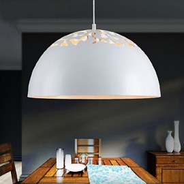 Lampe suspendue minimaliste à 1 lumière de style vintage, avec abat-jour sculpté, pour salle d'étude, bureau, salle à manger, chambre à coucher