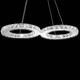 12W moderne/contemporain/traditionnel/classique/campagne cristal/LED lustres en métal salon