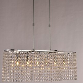 Max 40W moderne contemporain ampoule en cristal inclus lampes suspendues galvanisées salon salle à manger salle d'étude bureau