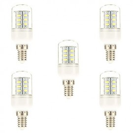 pcs E14 5 W 24 SMD 5730 450 LM ampoules de maïs blanc naturel V