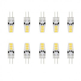 3W G4 LED à deux broches T 6 SMD 5730 200 lm Blanc Chaud / Blanc Froid Étanche DC 12 V 10 pcs