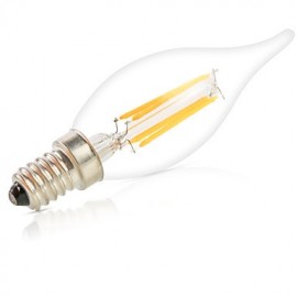 Ampoules à filament LED E14 à intensité variable 6W CA35 6 COB 550LM, blanc chaud/froid, lumières Lampara (220V)