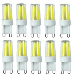 10 pièces G9 Filament 3.5W 4LED COB AC220V/AC110V 280-400LM blanc chaud/blanc froid/blanc naturel LED ampoules à intensité variable