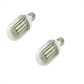 pièces E27 6W 500lm 3500K 90-3528 SMD LED lampe de maïs blanc chaud (AC 110 ~ 130V)/(AC220-240)