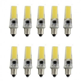 Mini spot en gel de silice E11 à intensité variable 2508 COB SMD 350Lm AC220V - 240V blanc chaud/blanc froid (10 pièces)