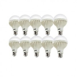 10 pièces E27 12 W 18 * SMD5630 900LM 3000 K/6000 blanc chaud/blanc froid ampoules LED Globe (AC 220 V)