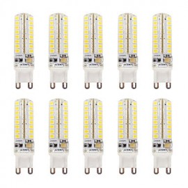 3.5 G9 LED Lumières à deux broches T 64 SMD 2835 3202-340 lm Blanc Chaud/Blanc Froid Intensité Variable/Etanche AC110V/AC220V 10 pcs