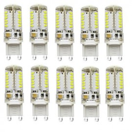 10 pièces G9 57LED SMD3014 300-450LM blanc chaud/blanc/blanc naturel décoratif/étanche DC/AC10-20V LED bi-pin
