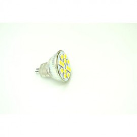 6 pièces GU4 2.5 W 12 * SMD5050 190-215 LM 3200-3500K blanc chaud MR11 spots DC 12