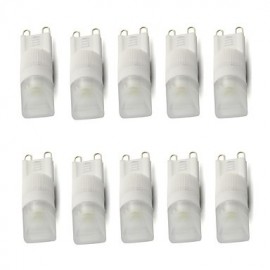 Mini spot LED G9 1W en céramique Cob 220V 240V, blanc froid/chaud (10 pièces)