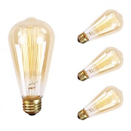 GMY 4 PC ST64 13 fil de molybdène ampoule Vintage 60 W E26 AC120V décorer ampoule