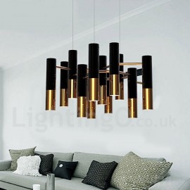 Lustre moderne/contemporain à 13 lumières, lampe à un niveau pour salon, salle à manger, chambre à coucher