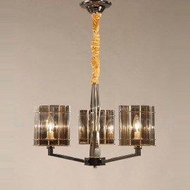Lustre moderne/contemporain à 3 lumières à un niveau pour salon, chambre à coucher, lampe de salle à manger