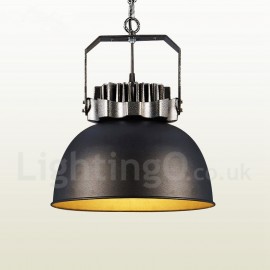 Lampe à suspension en métal pour salle à manger vintage Black Country