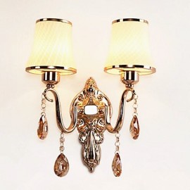 10 E26/E27 Caractéristique galvanisée moderne/contemporaine pour ampoule LED en cristal incluse Protection des yeux, lumière ambiante appliques murales LED