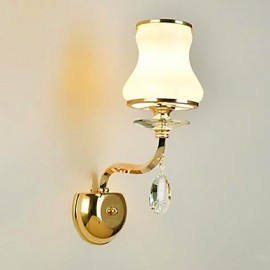 E14 caractéristique galvanisée moderne/contemporaine pour cristal LED Mini Style Protection des yeux lumière ambiante appliques murales LED
