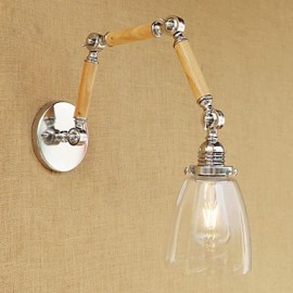 60 E26/E27 Country Retro Electrolytique pour la protection des yeux à bras oscillantFeux à bras oscillant