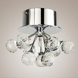 Max 20W Moderne/Contemporain Cristal / Style Mini / Ampoule incluse Plafonnier en métal chromé