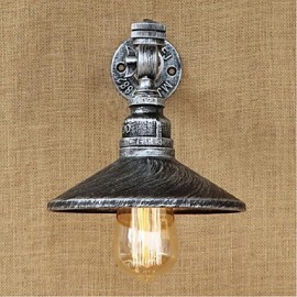 40 W E27 BG146 Rustique/Lodge Peinture Caractéristique pour Ampoule Incluse Lumière Ambiante Appliques Murales Applique Murale Argent