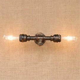 80 E27 Rustique/Lodge Peinture Caractéristique pour Ampoule Incluse, Lumière Ambiante Appliques Murales Applique Murale
