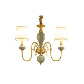 Traditionnel/Classique Country Laiton Caractéristique pour LED Mini Style Métal Salon Chambre Salle à manger Salle d'étude/Bureau 3 Ampoules Lustre