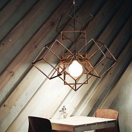 Suspension, 1 lumière, lustres de peinture en fer minimalistes vintage