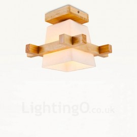 Plafonniers encastrés de style nordique moderne/contemporain à 1 lumière avec abat-jour en verre pour salle de bain, salon, bureau, cuisine, chambre à coucher, salle à manger, bar