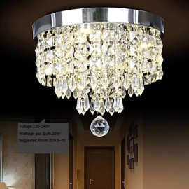 25 W moderne/contemporain cristal/LED métal encastré chambre/salle à manger/couloir