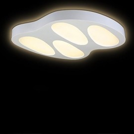 Plafonnier LED sans lumière polaire avec télécommande Salon/chambre/salle à manger/salle d'étude moderne/contemporain PVC