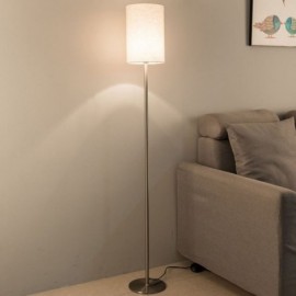 Lampe sur pied moderne Design simple Lampe de lecture haute Lampe sur pied Argent