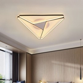Plafonnier triangulaire minimaliste à montage encastré