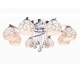 Lustre Moderne Crystal Living 8 lumières