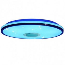 Plafonnier coloré encastré 36 W RVB avec fonction de synchronisation de haut-parleur de musique Bluetooth