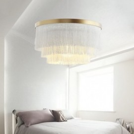 Lampe suspendue décorative nordique, lustre à pampilles romantique et chaud, lampe suspendue créative