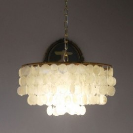 Lampe à suspension européenne en forme de coquillage