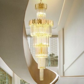Plafonnier en cristal moderne, luminaire suspendu, luminaire décoratif d'intérieur, idéal pour une salle à manger ou un foyer