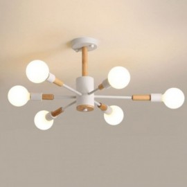 Lampe suspendue nordique créative en forme de bûche de haricot magique