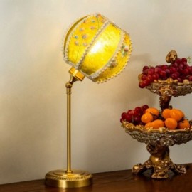 Lampe de table en tissu Lanterne de broderie Lampe de table