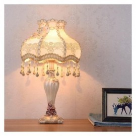 Lampe de table européenne de luxe, lampe de bureau de nuit, lampe de chevet