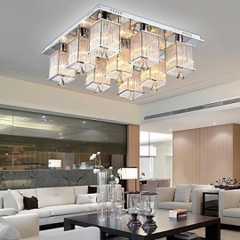 3W Moderne/Contemporain Cristal / LED / Ampoule incluse Plafonnier en métal chroméSalon / Chambre / Salle à manger / Cuisine / Salle de bain /