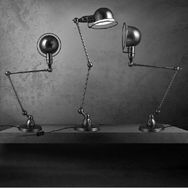 Lampes de bureau à bras oscillant, métal traditionnel/classique
