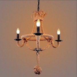 40W traditionnel/classique/rustique/Lodge/Vintage/rétro/campagne peinture lustres en métalSalon/Chambre/Salle à manger/Bureau